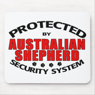 Australian Shepherd Security Mouse Pad