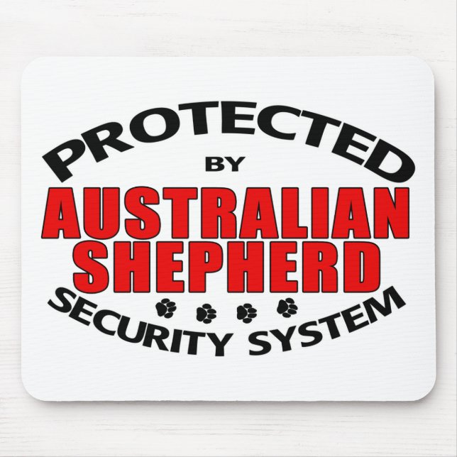 Australian Shepherd Security Mouse Pad (Front)