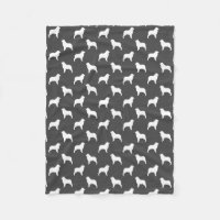 Australian Shepherd Silhouettes Pattern Grey