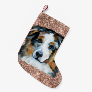 Australian Shepherd Small Christmas Stocking
