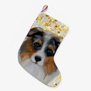 Australian Shepherd Small Christmas Stocking