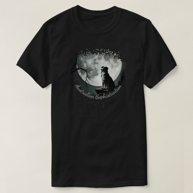 Australian Shepherd Sophistication T-Shirt (Design Front)