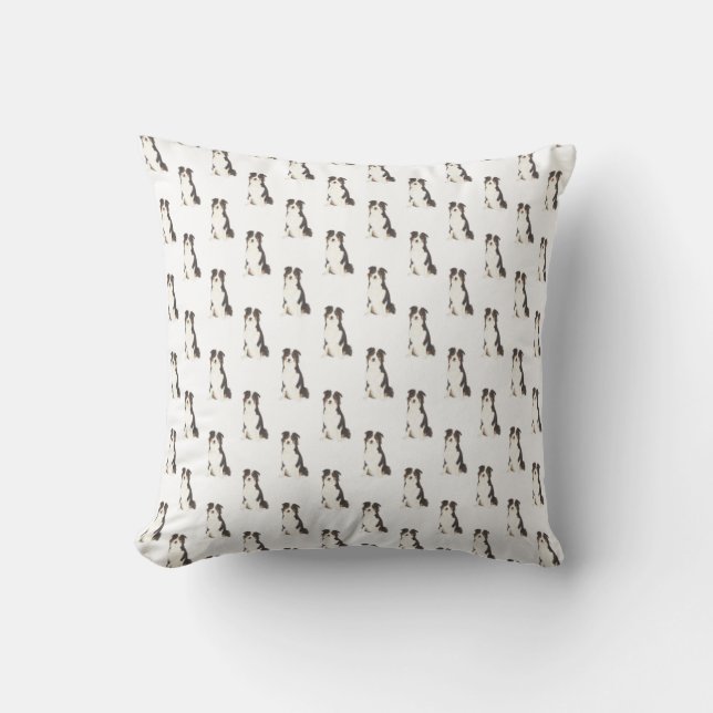 Australian Shepherd Throw Pillow (Front)