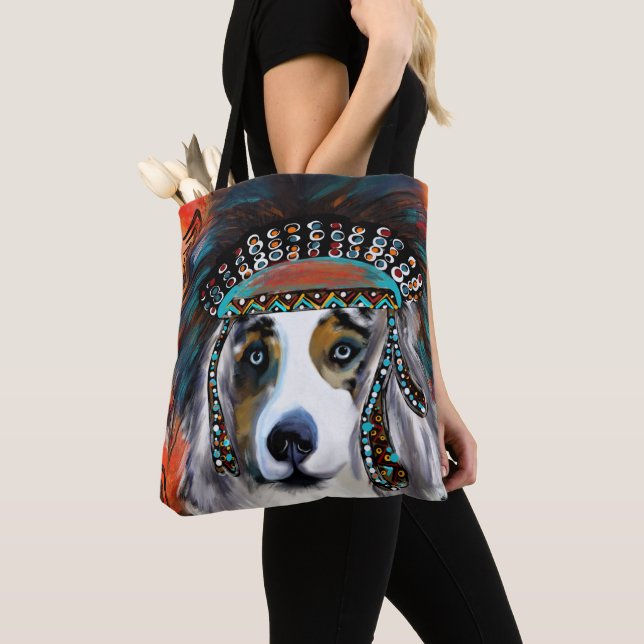 AUSTRALIAN SHEPHERD  TOTE BAG (Close Up)