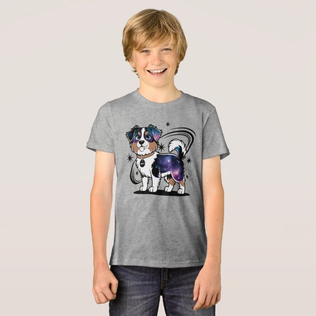 Australian Shepherd Tri-Blend Shirt (Front Full)