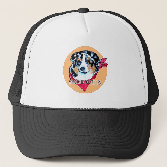 AUSTRALIAN SHEPHERD TRUCKER HAT (Front)
