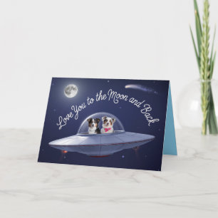 Australian Shepherd Valentine Card