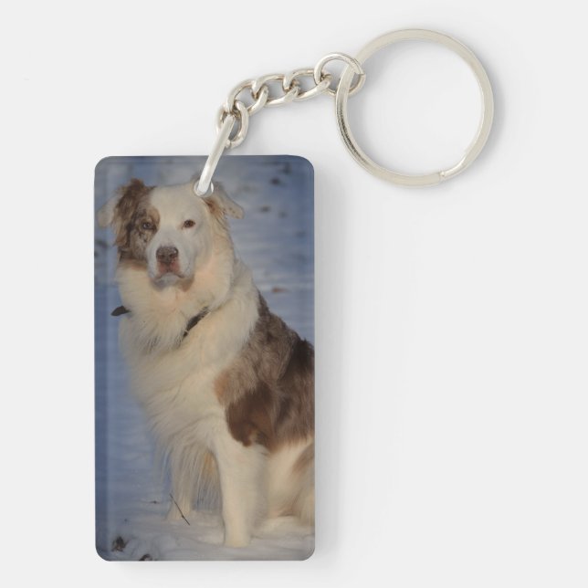 Australian Shepherds Key Ring (Back)