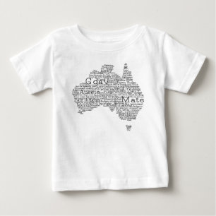Australian slang map baby T-Shirt