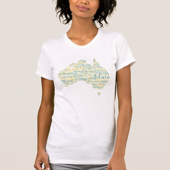 Australian slang map T-Shirt (Front)