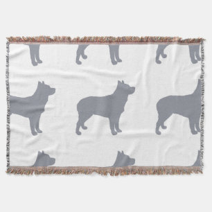australian stumpy tail cattle dog silo blue.png throw blanket