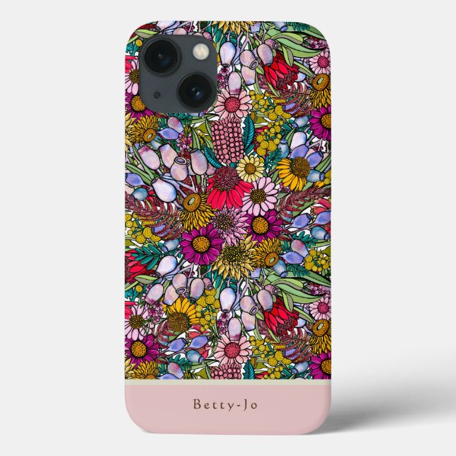 Australian Summer Wildflower Garden Case-Mate iPhone Case (Back)