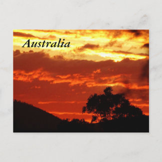 Australian Sunset Postcard