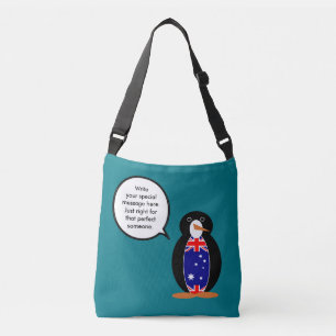 Australian Talking Ms Penguin Personalised Crossbody Bag