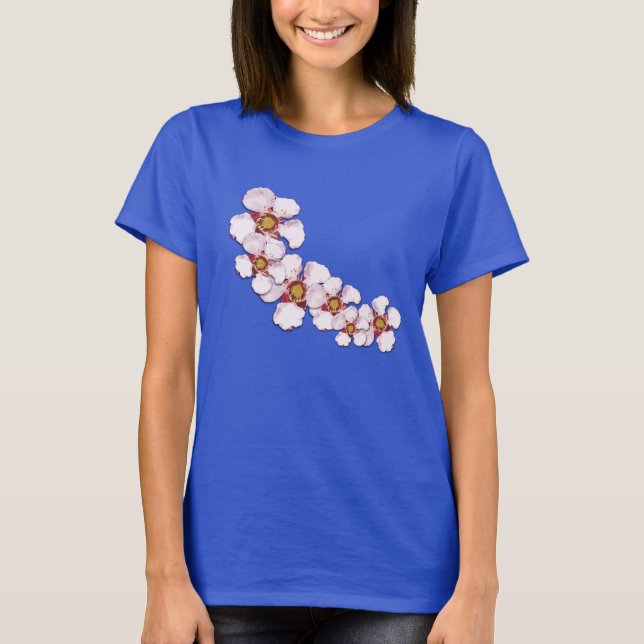 Australian Teatree flower floral pattern T-Shirt (Front)