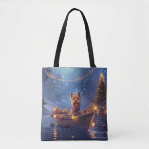 Australian Terrier Christmas Festive Voyage Tote Bag