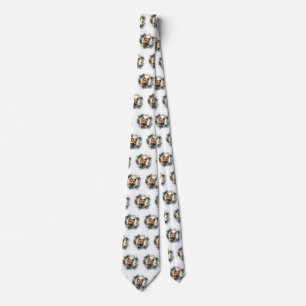 Australian Terrier Christmas Wreath Festive Pup Tie