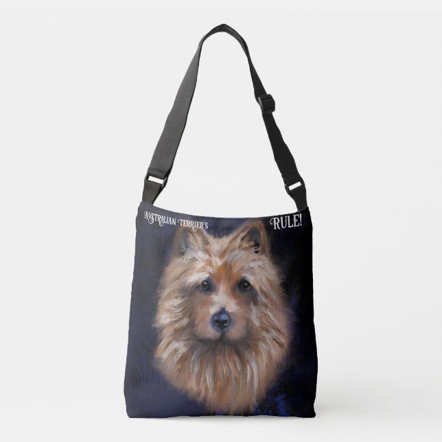 Australian Terrier  Crossbody Bag (Front)