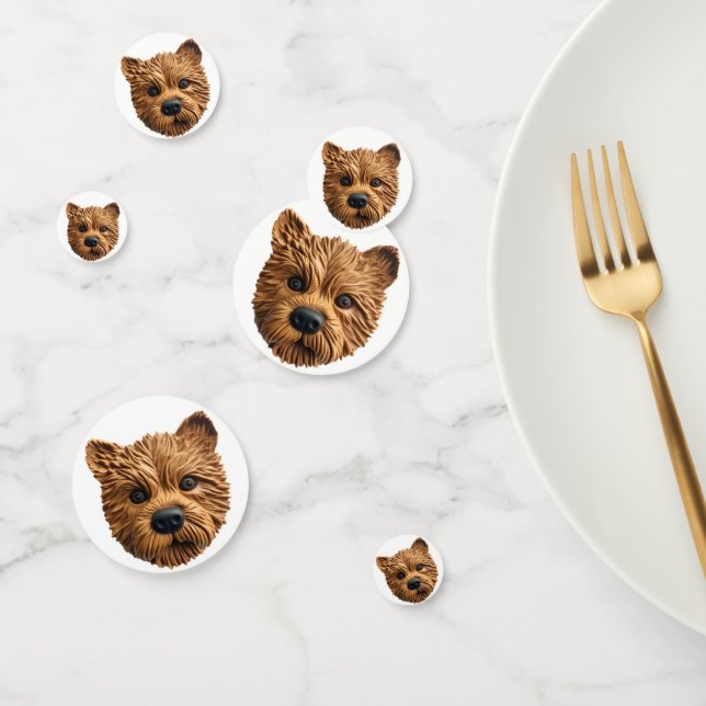 Australian Terrier Dog 3D Inspired Confetti (Group)