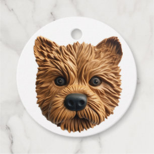 Australian Terrier Dog 3D Inspired Favour Tags