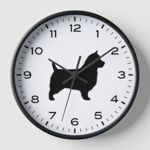 Australian Terrier Dog Breed Silhouette Clock