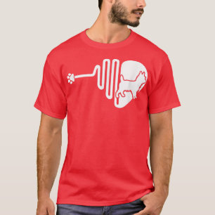Australian Terrier Dog Paw Heartbeat Pet Owner Vet T-Shirt
