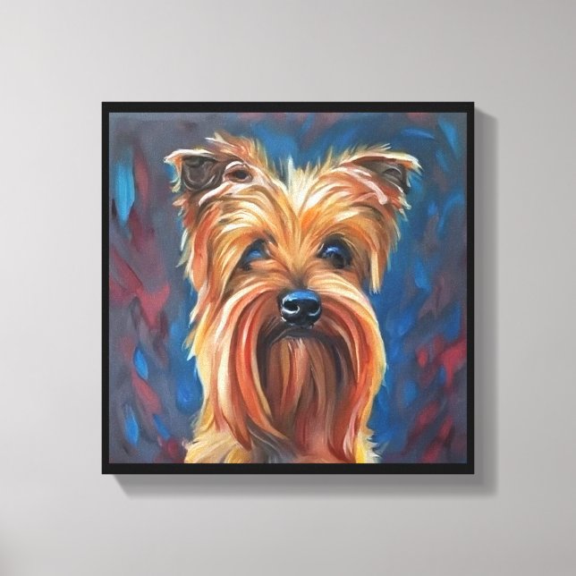 Australian Terrier - Dog Portrait Canvas Print (Front)
