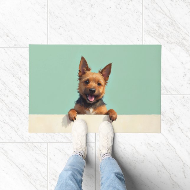 Australian Terrier Doormat Art (Indoor)