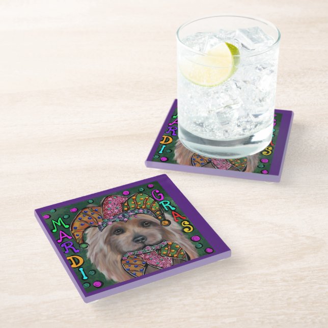  AUSTRALIAN TERRIER   GLASS COASTER (Angled)