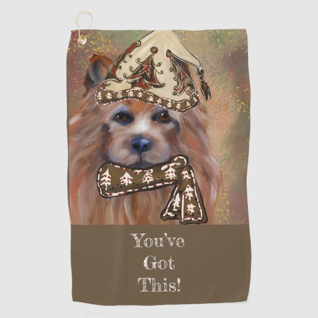 AUSTRALIAN TERRIER GOLF TOWEL (Front)