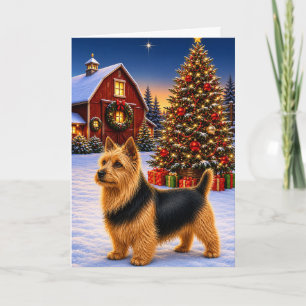 Australian Terrier Holiday Card