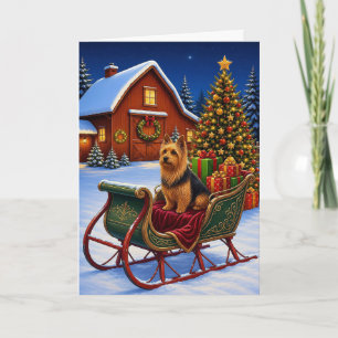 Australian Terrier Holiday  Card