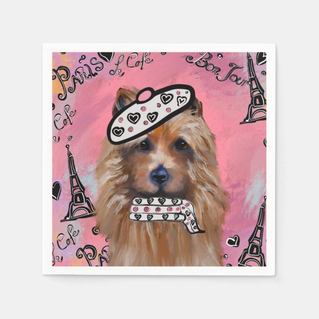 Australian Terrier     Napkin (Front)