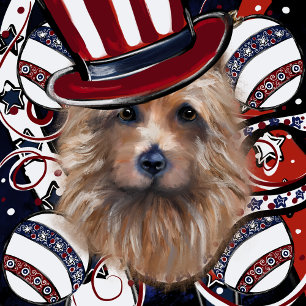 AUSTRALIAN TERRIER SQUARE PAPER COASTER