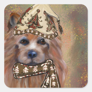 AUSTRALIAN TERRIER SQUARE STICKER