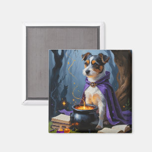Australian Terrier Whimsical Halloween Painting Magnet