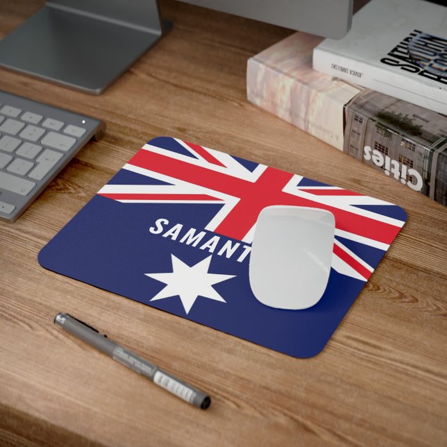 Australian Themed Personalised  Mouse Pad (Australian Themed Personalized Mouse Pad)