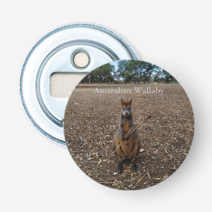 Australian Wallaby Eating Sticks, Bottle Opener
