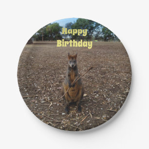 Australian Wallaby Stick Eater, Paper Party Plates