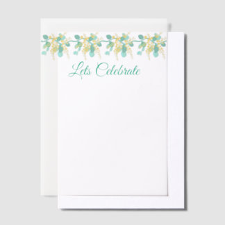 Australian wattle blossoms top banner invitation