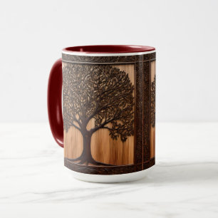 Australian Wattle Tree 3D Wood Print, Mug