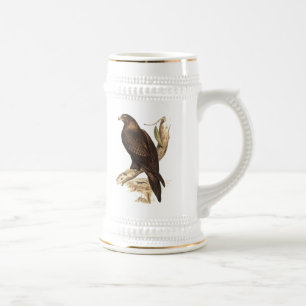 Australian Wedge Tailed Eagle. Huge Bird of Prey. Beer Stein