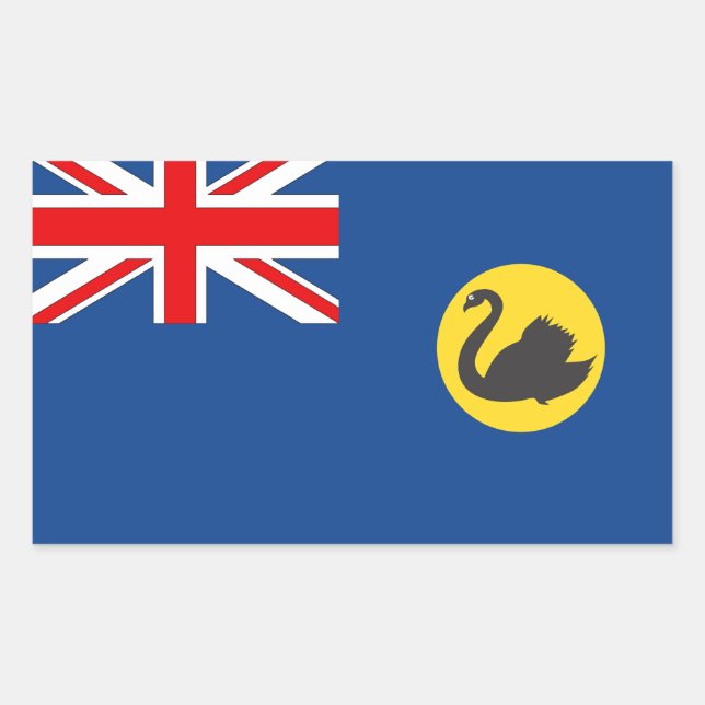Australian Western Australia Flag Rectangular Sticker (Front)