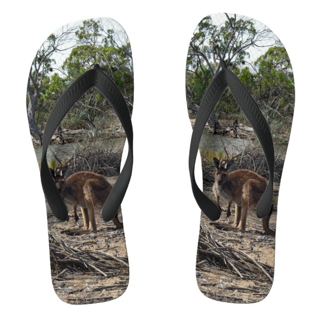 Australian Wild Bush Kangaroo, Jandals (Footbed)