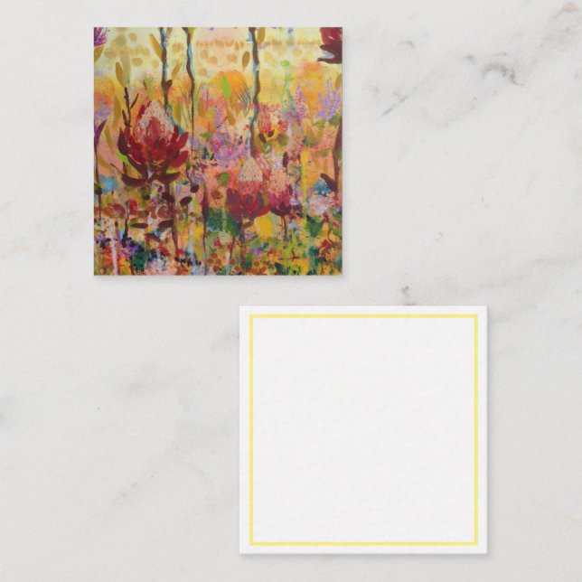 Australian wildflowers Enclosure Card (Front/Back)