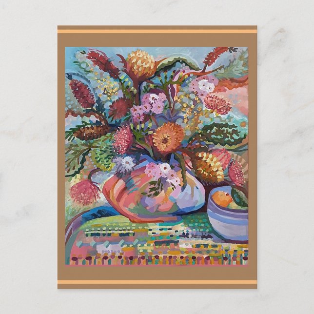 Australian wildflowers  postcard (Front)