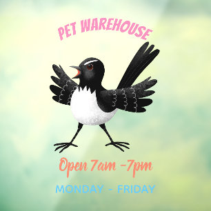 Australian Willie Wagtail cartoon