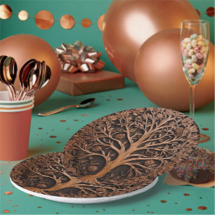 Australian Woodlands: 3D Warah Tree Wood Print, Paper Plate