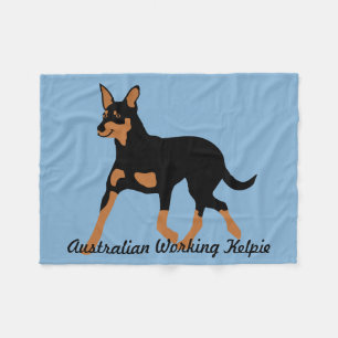 Australian Working Kelpie Fleece Blanket
