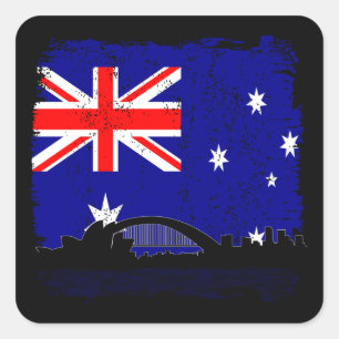 Australiana Square Sticker